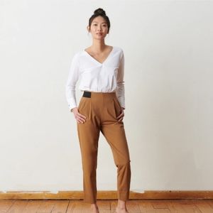 ADAY - Turn it up pant - Camel - S